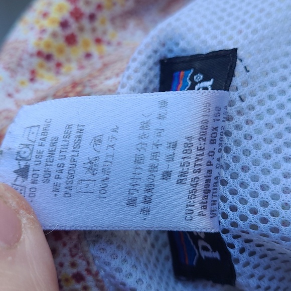 PATAGONIA‎ Inyo Abstract Brown Beige Yellow Polyester Mens XL Short Sleeve Shirt - Picture 8 of 8